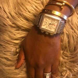 Michele diamond deco 18MM stainless steel watch